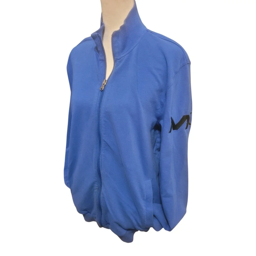 MICHAEL KORS Size M Women Cotton‎ Blend Full Zip Stand Collar Athletic Jacket